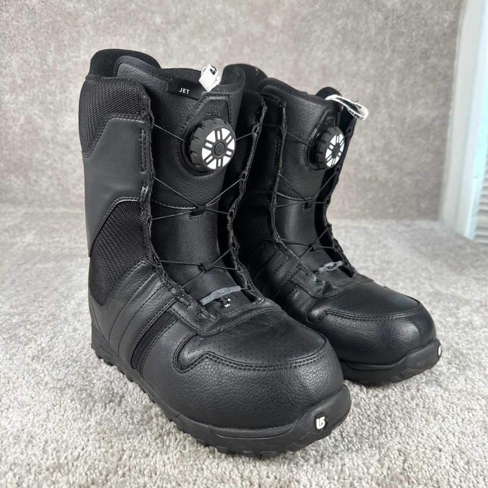 Burton Jet Snowboard Boots Mens Size 13 Black Speed Dial Lacing 2013